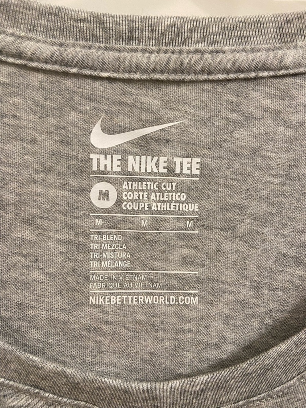 Women's Nike WVU T Shirt Medium Grey Black Blue West Virginia Mountaineers - Picture 4 of 8